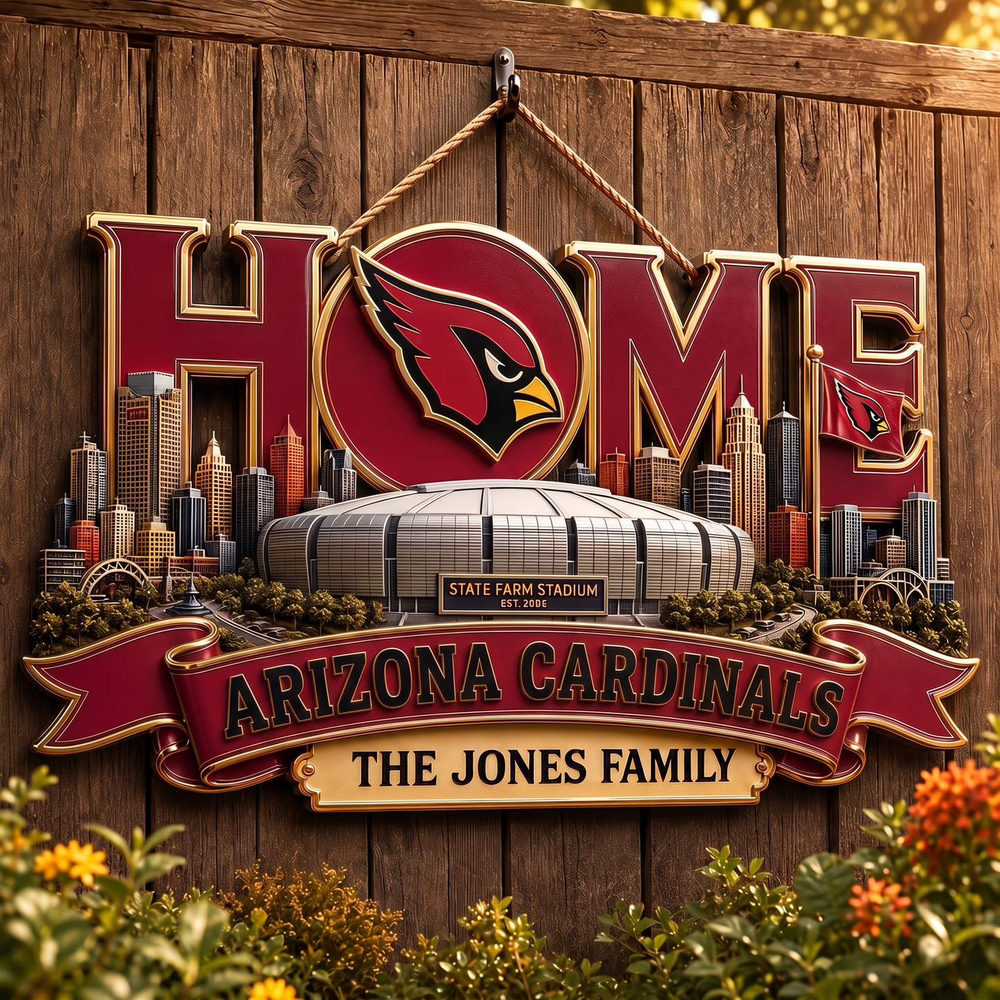 AC x NFL Team Home Metal Sìgn Custom Any Name Gifts For Home Decor