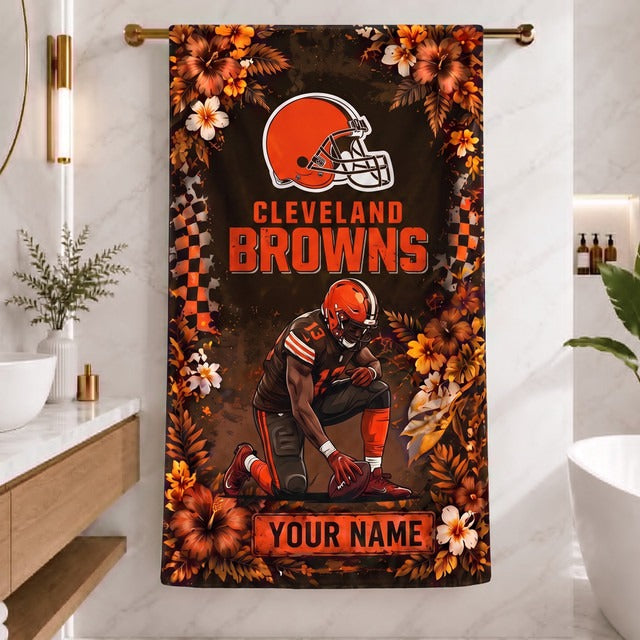 CLE x NFL Steel Curtain Football Beach Towel