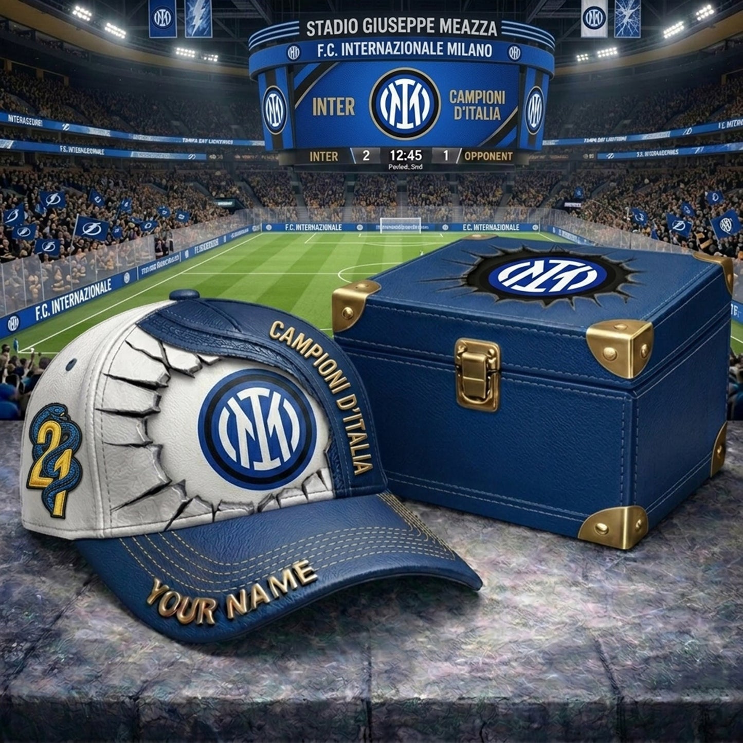 Cappello Campioni dƒ?????Italia Limited X INTER HAT V2 NDT NHM 070526