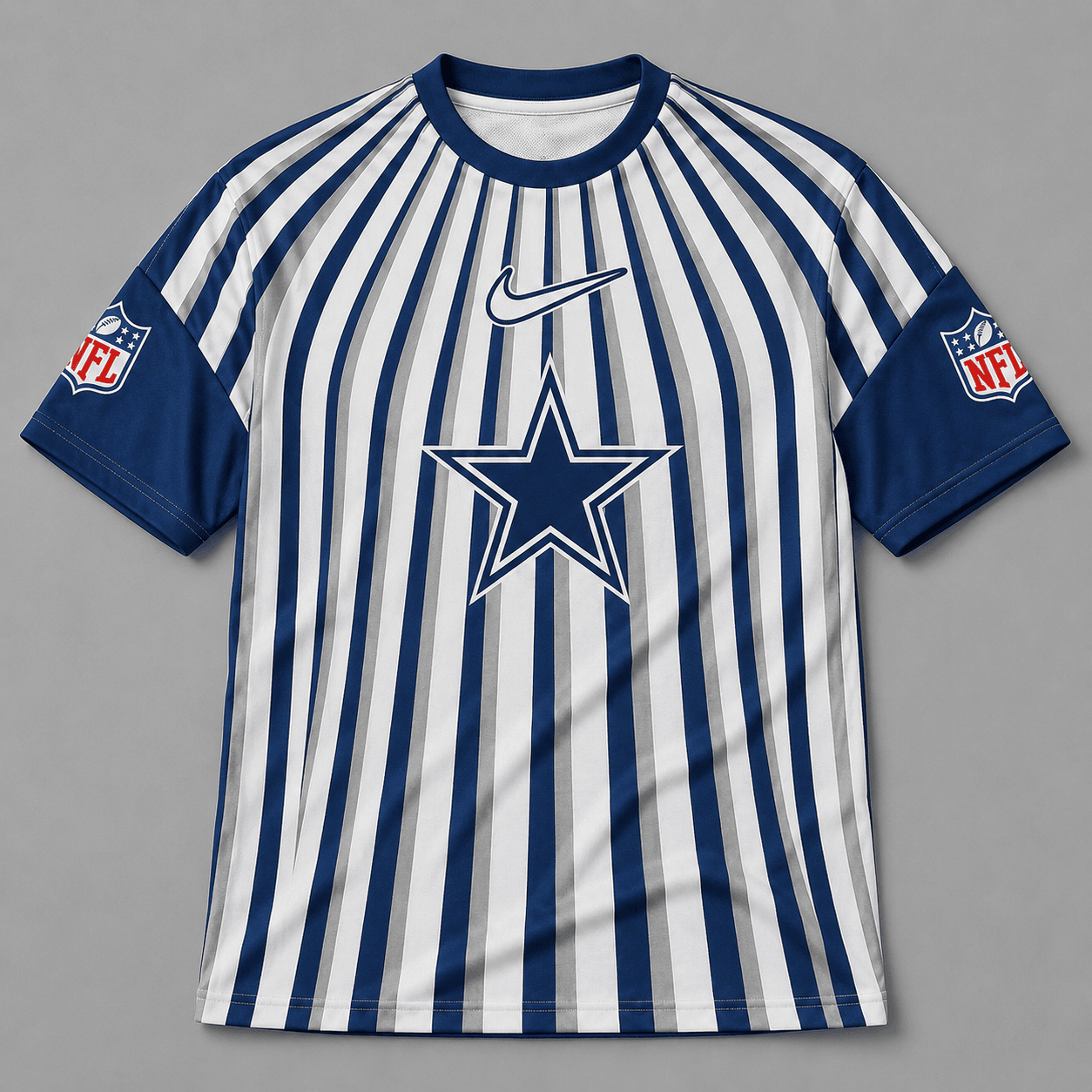 DC Premium NFL Men’s Athletic Vertical Stripe T-Shirt