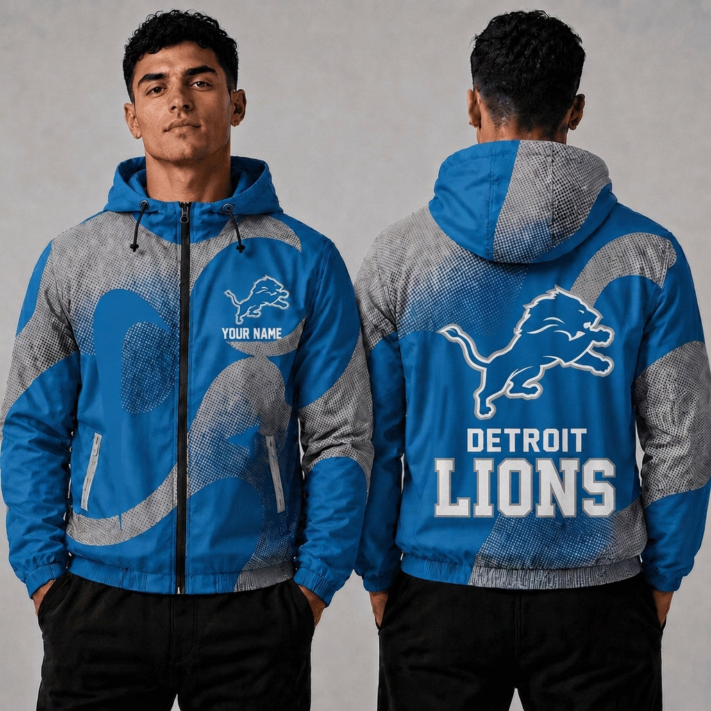 DL x NFL Premium Windbreaker Jacket Personalized Gift For Fan