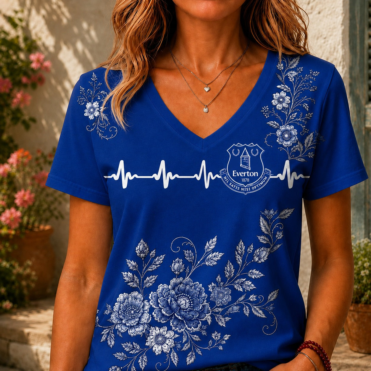 EVE x EPL Luxury Women V-Neck Shirt