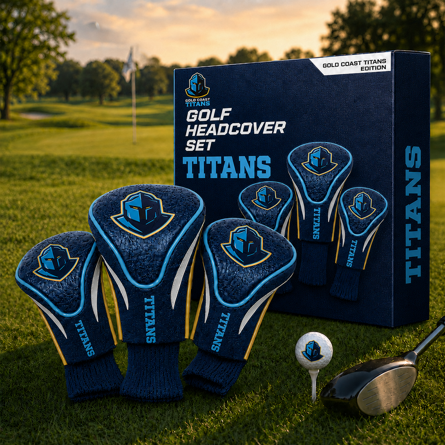 GLD Team Golf NRL 3-Pack Contour Sock Headcovers