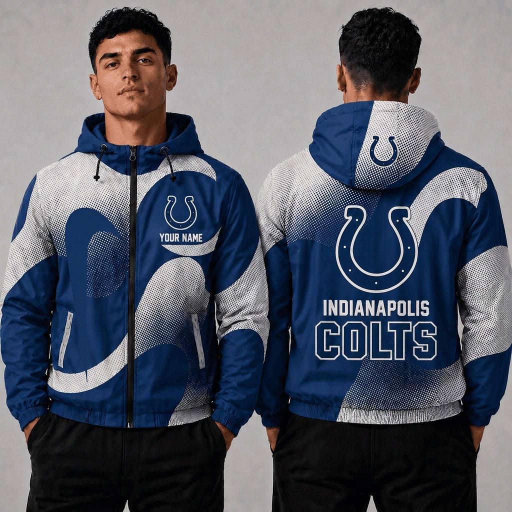 IC x NFL Premium Windbreaker Jacket Personalized Gift For Fan