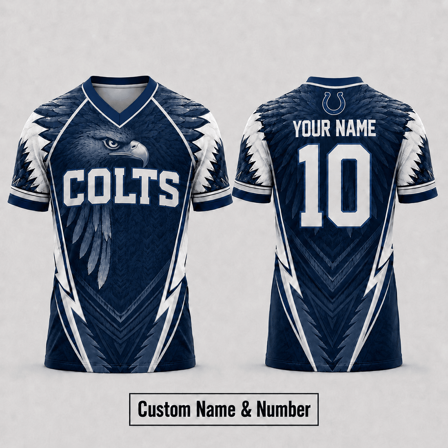 IND x NFL Premium Custom Name And Number Jersey For Fierce Football Fans