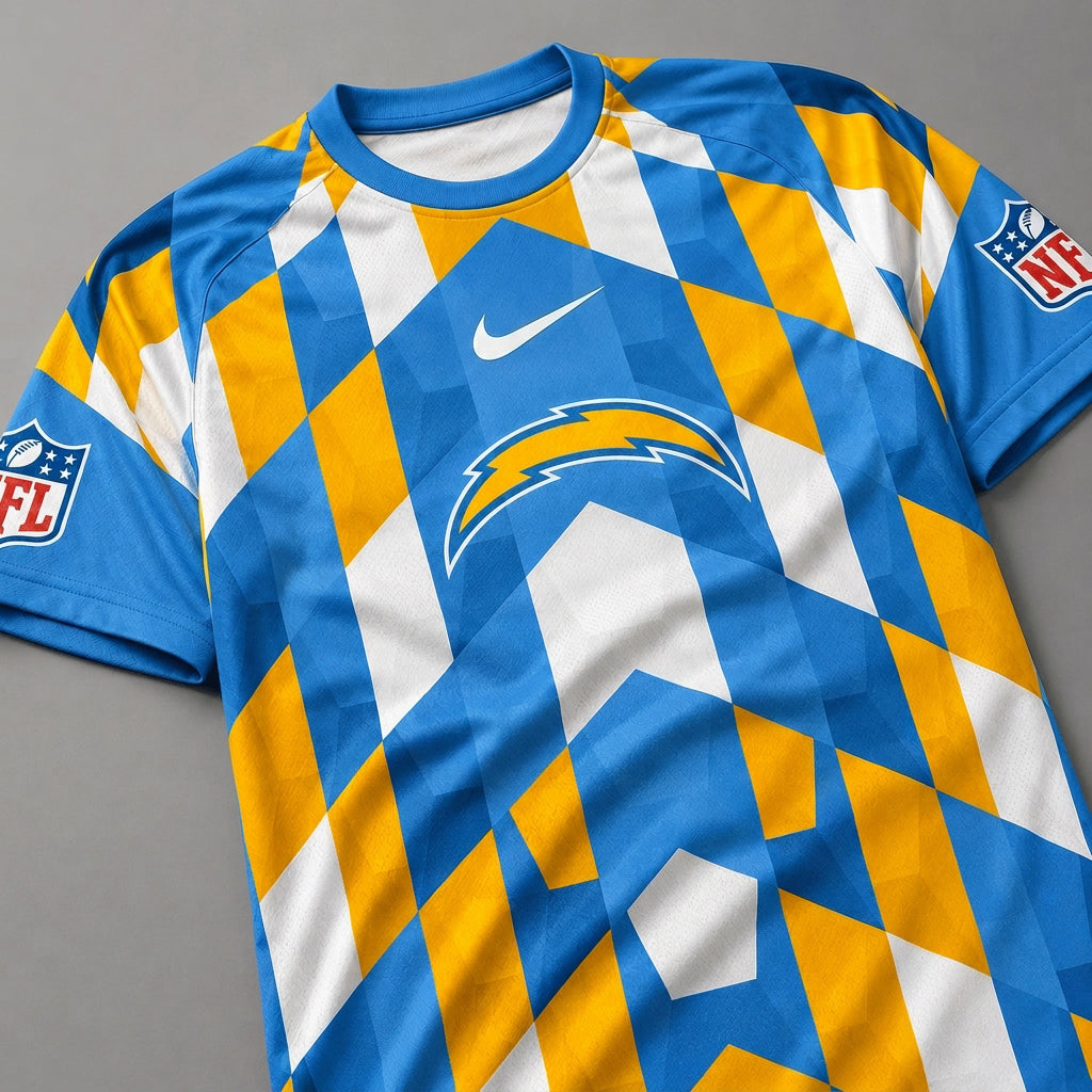 LAC x Premium NFL Geometric Fan Performance T-Shirt