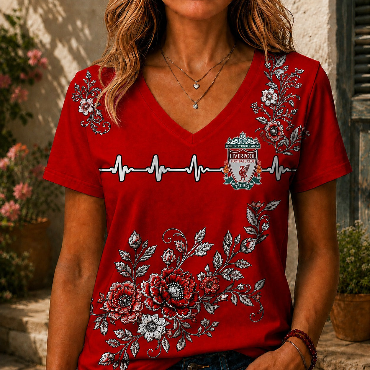 LIV x EPL Luxury Women V-Neck Shirt