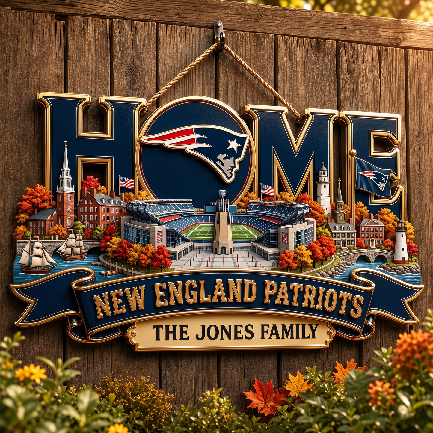 NEP x NFL Team Home Metal Sìgn Custom Any Name Gifts For Home Decor