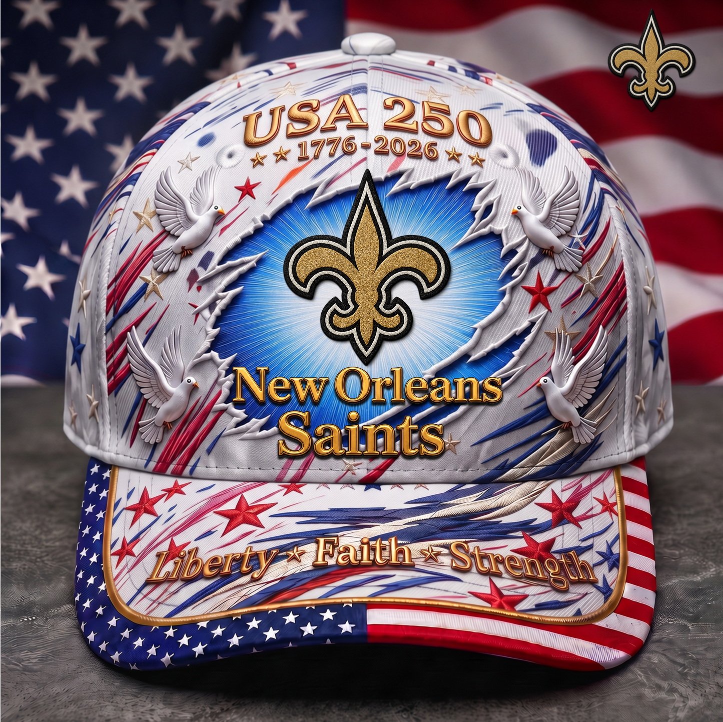 Premium NFL x NOS 250 Years Anniversary Of Freedom Cap V4 260626