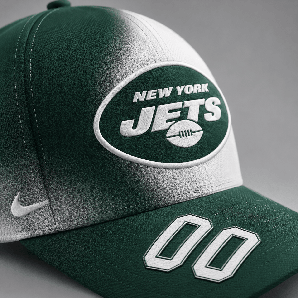 NYJ Premium NFL Custom Name Number Athletic Cap