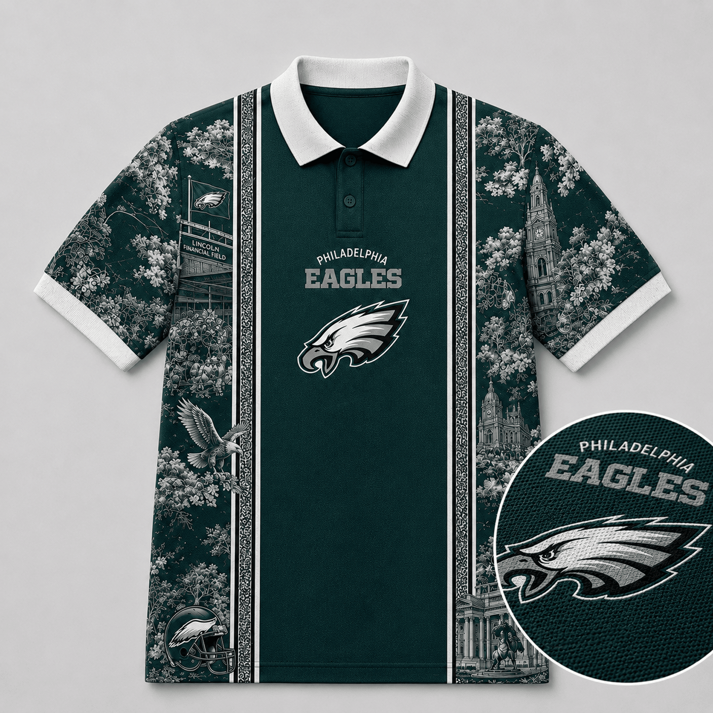 NO x NFL Heritage Cityscape Polo Shirt for Loyal Fans