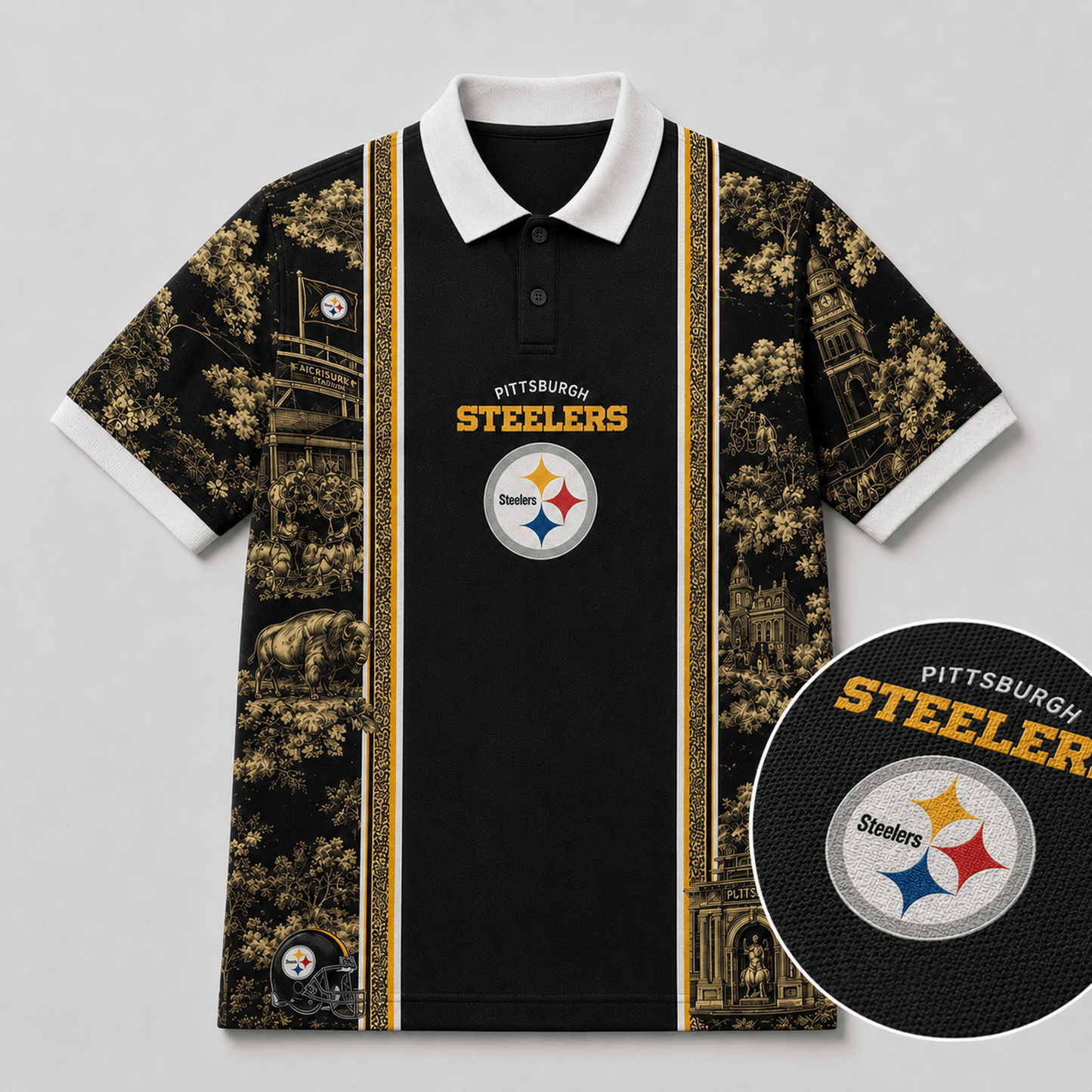 PHI x NFL Heritage Cityscape Polo Shirt for Loyal Fans