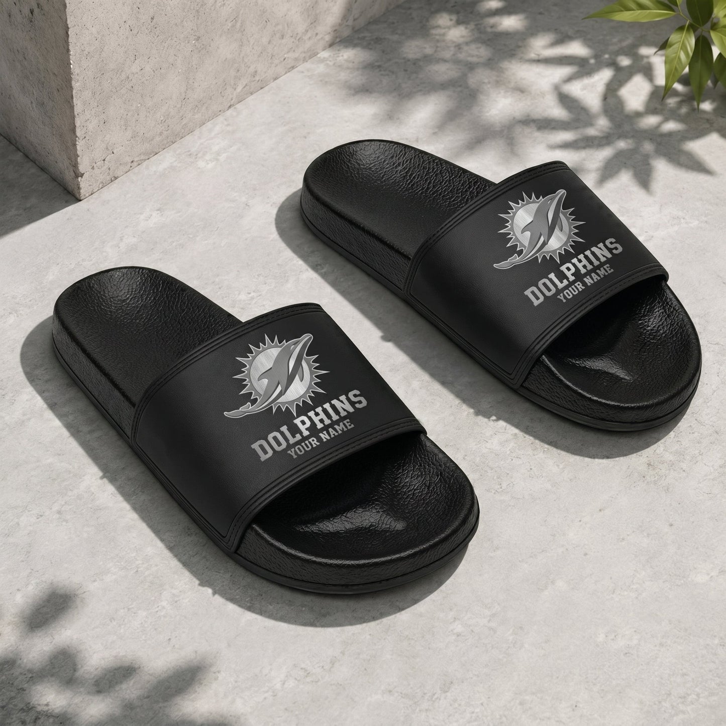 PREMIUM NFL X MD New Black Slippers All Size Custom Name FOR SUMMER HOLIDAY NDT VHM 160626