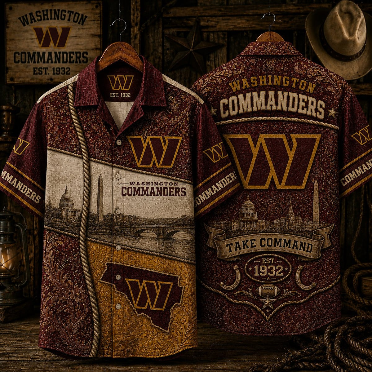 PREMIUM NFL X WC CLASSIC VINTAGE SILK SHIRT NDT VHM 220626
