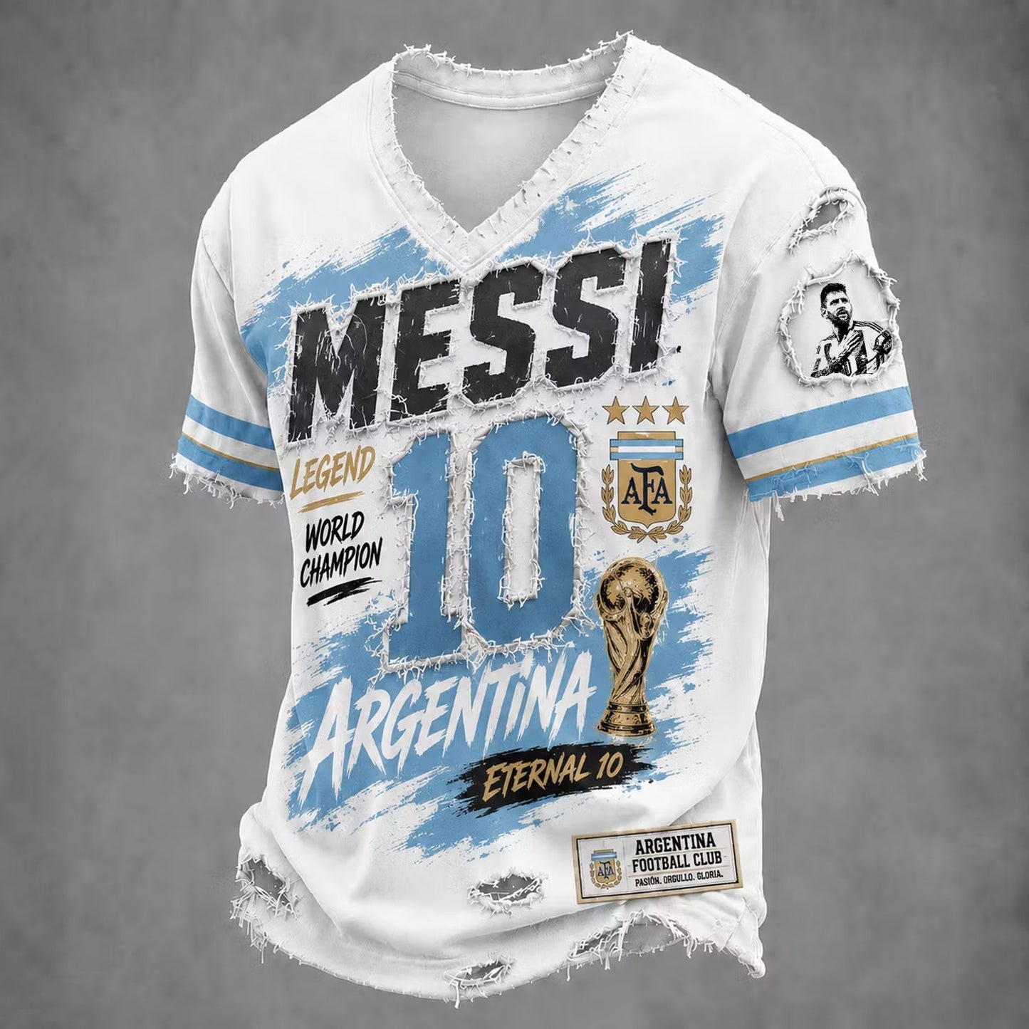 PREMIUM M10 X ARGEN LUXURY V-Neck T-SHIRT V1 NDT NHM 240626