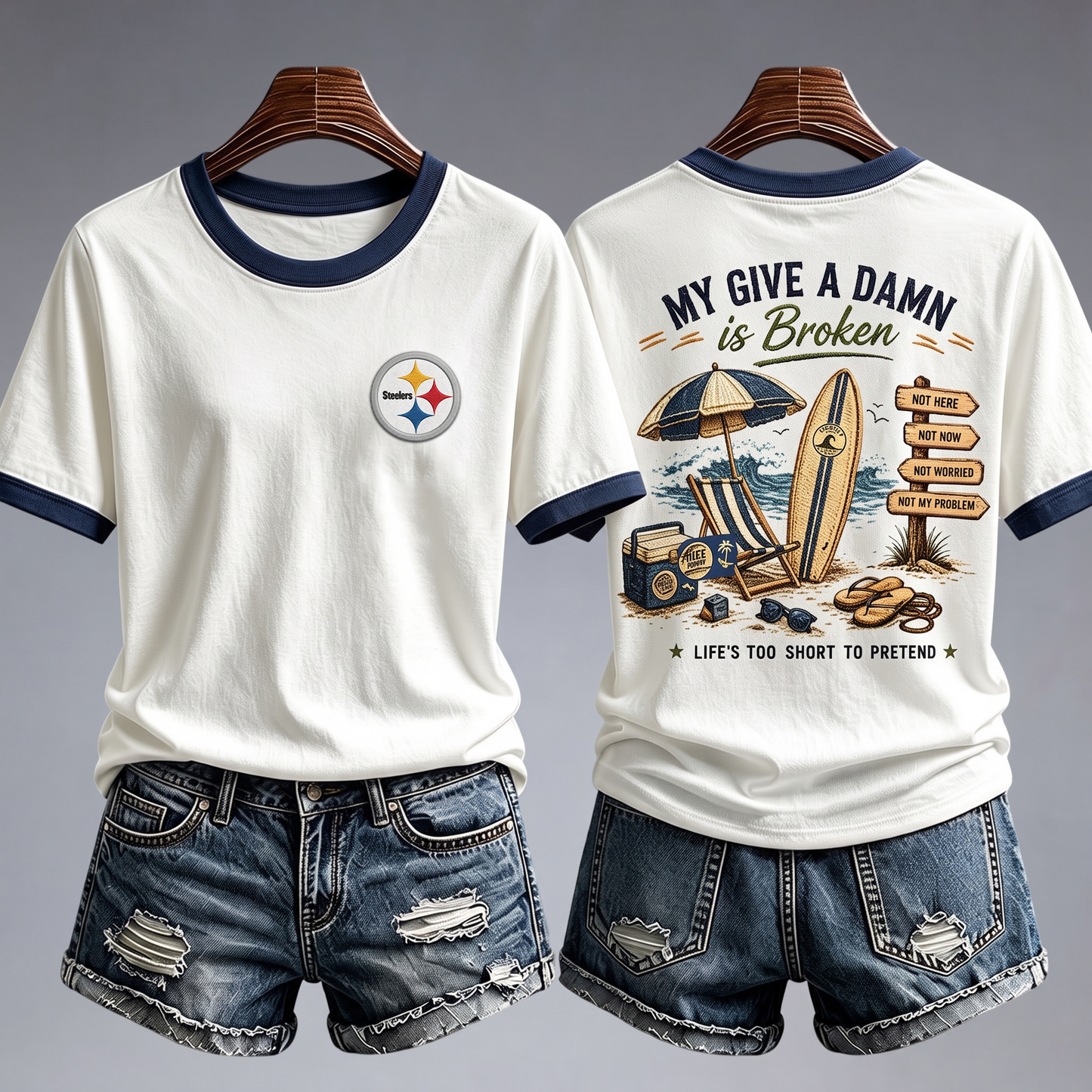 PS x NFL My Give A Damn Is Broken Shirt