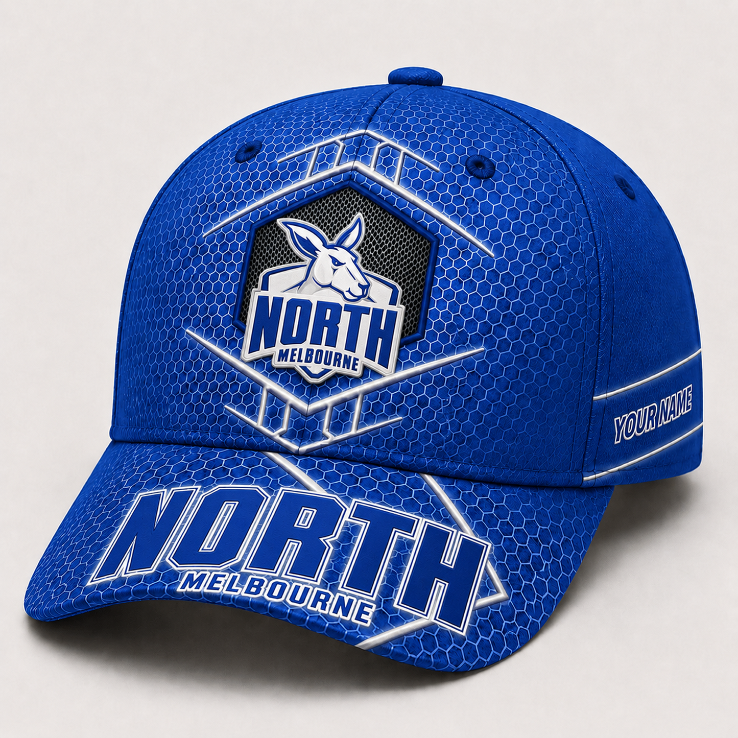 Premium AFL x NOR Honeycomb Custom Name Cap for Loyal Fans