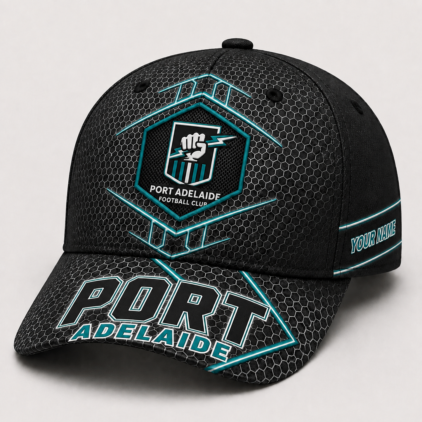 Premium AFL x POR Honeycomb Custom Name Cap for Loyal Fans