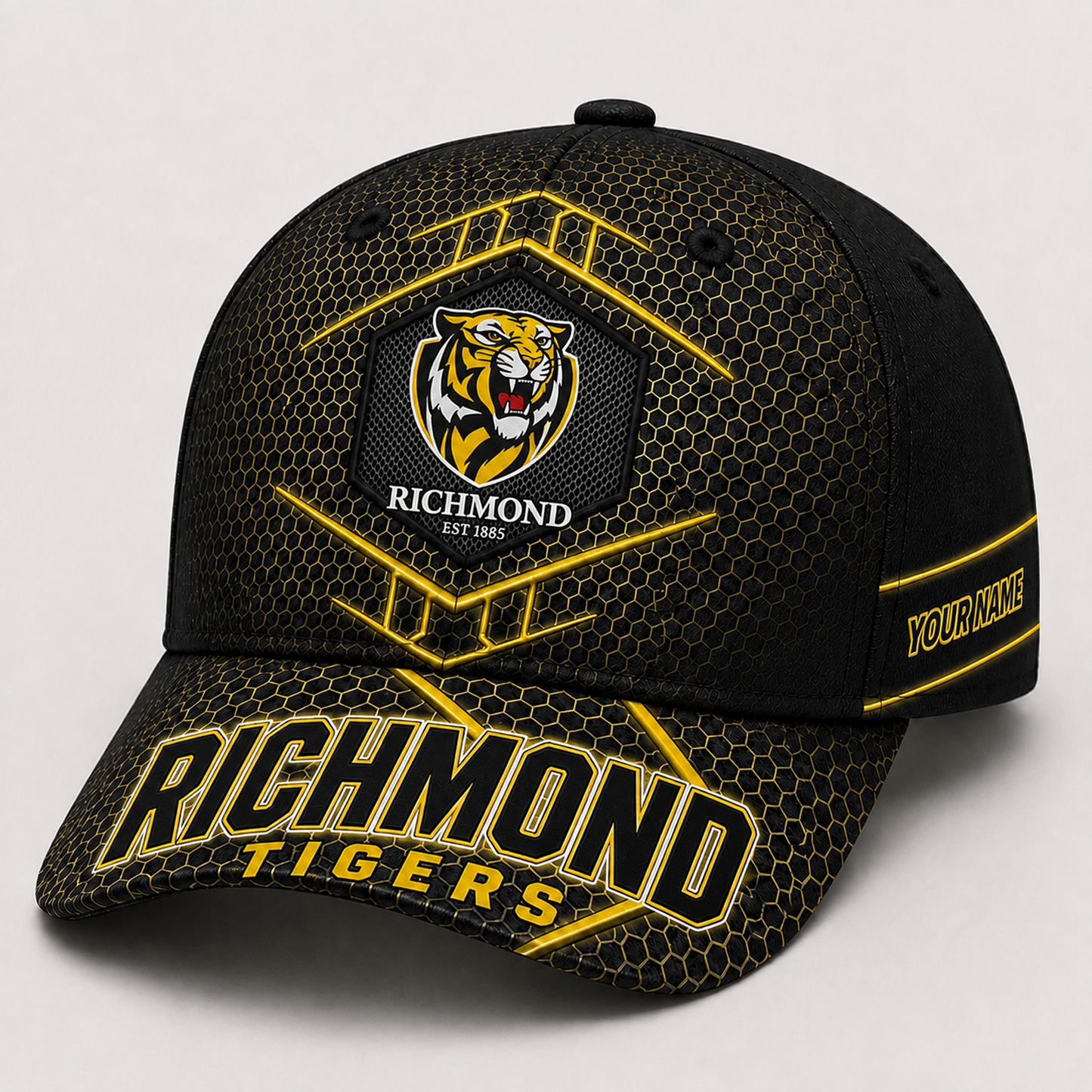 Premium AFL x RIC Honeycomb Custom Name Cap for Loyal Fans
