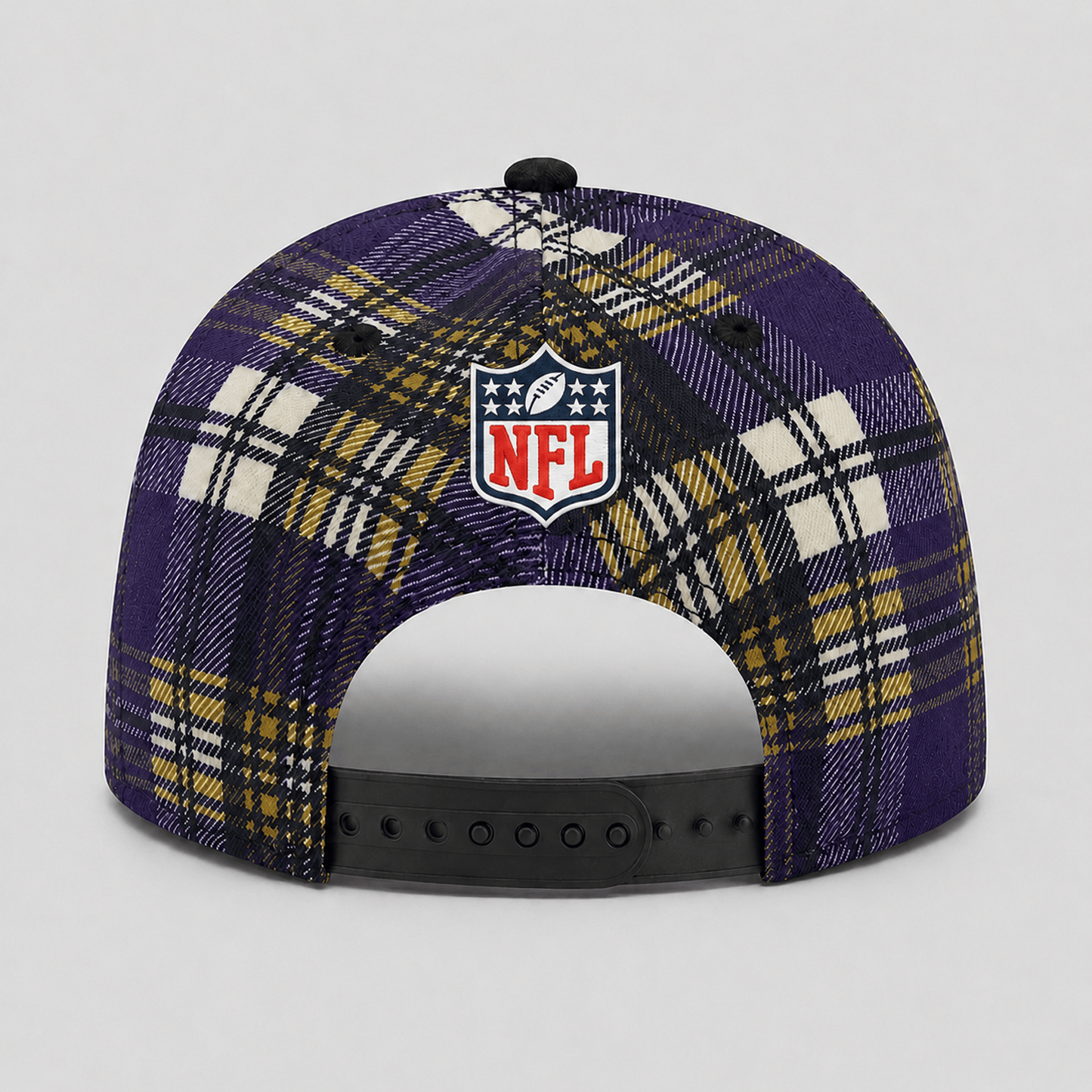 Premium NFL x BAL Plaid Game Day Style cap