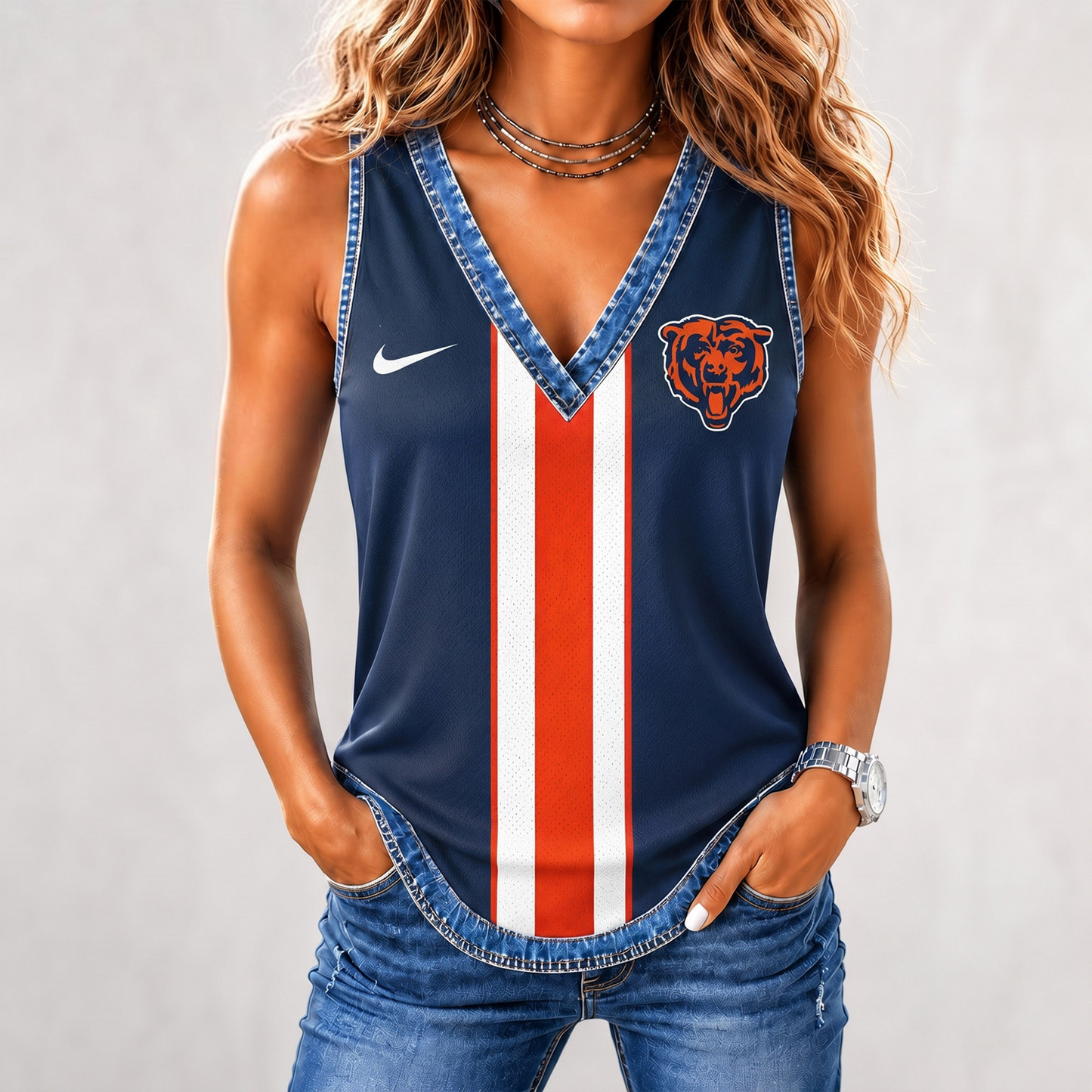 Premium NFL x CHI Game Day Sleeveless Top Shirt