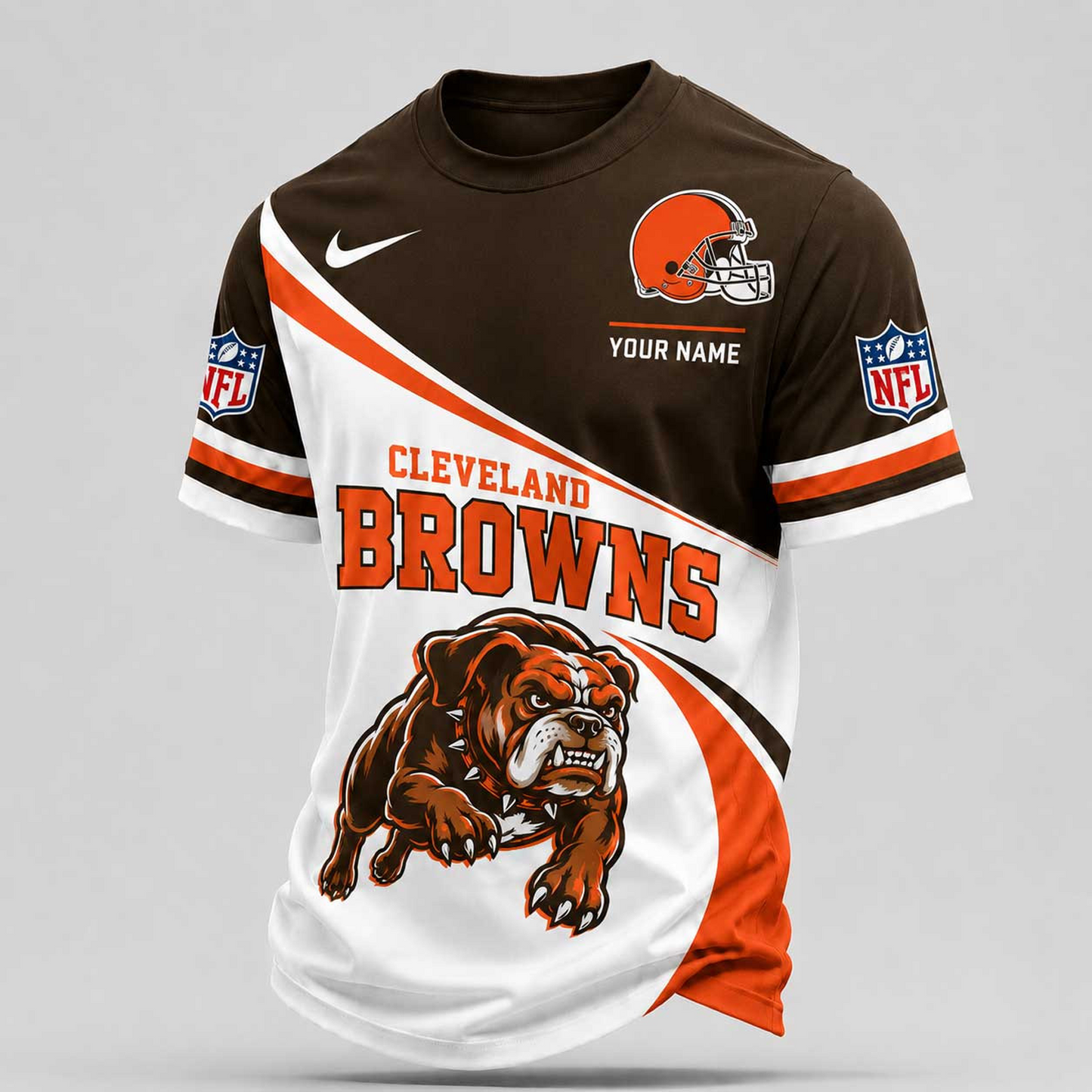 Premium NFL x CLE Bold Team Pride T-shirt