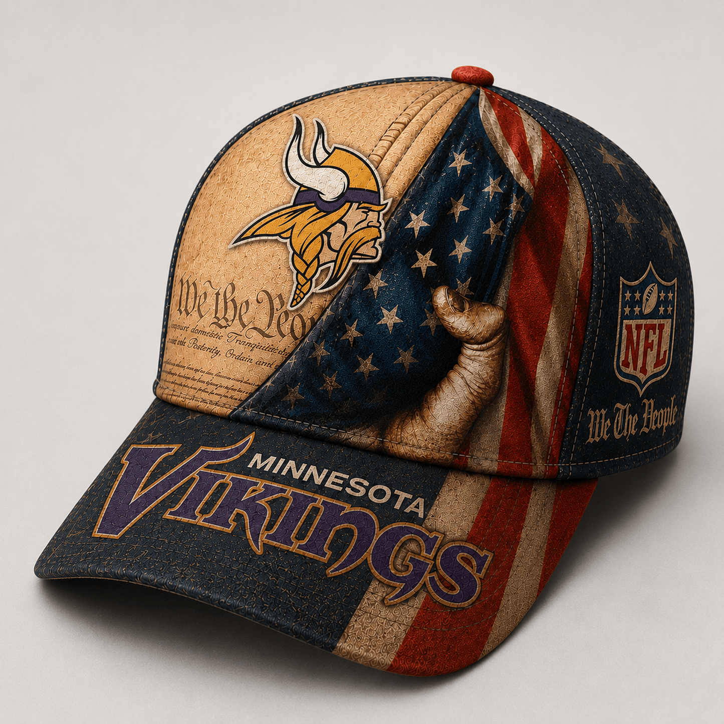 Premium NFL x MIN We The People Patriotic Flag Classic Cap