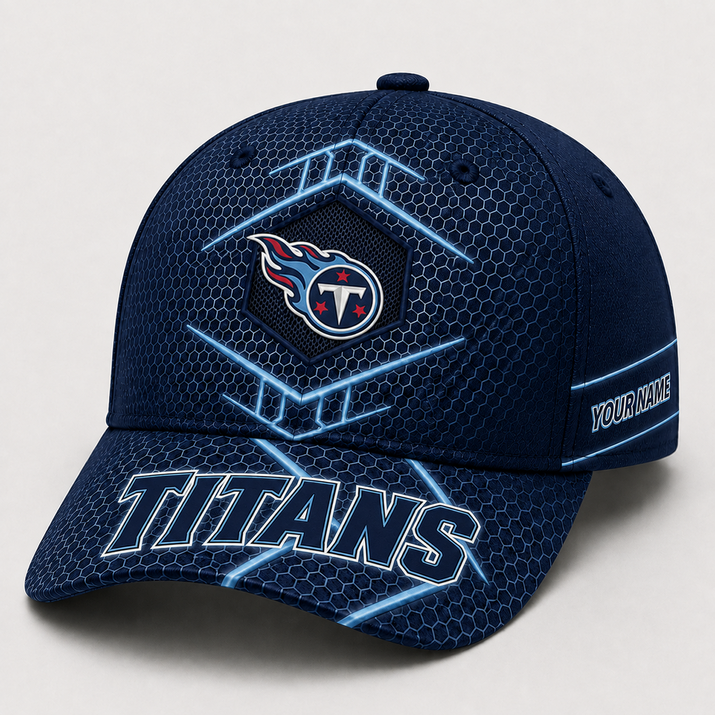 Premium NFL x TEN Honeycomb Custom Name Cap for Loyal Fans