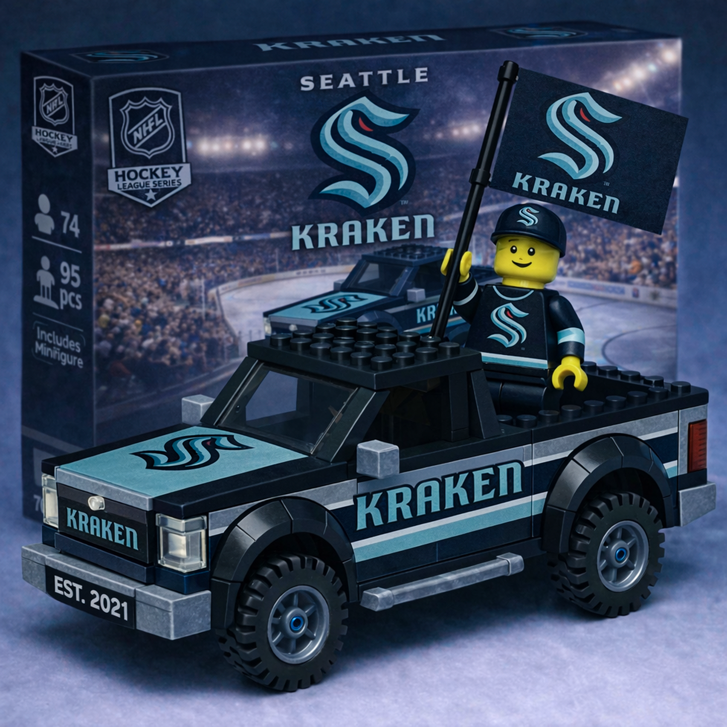 SEA x NHL Building Blocks Truck Toy Set V1 DatND DVT