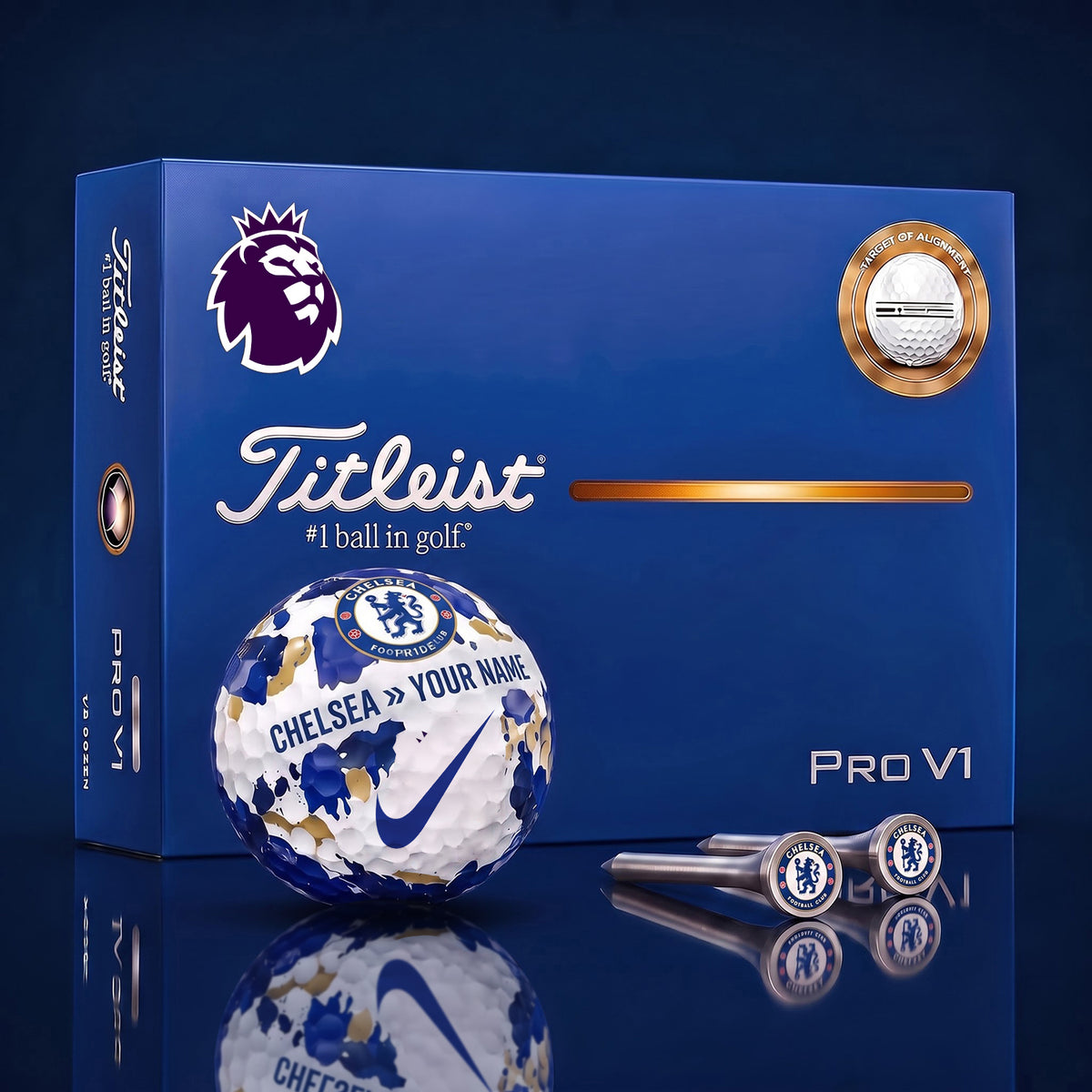 SIGNATURE EPL X CHE DELUXE PERSONALIZED GOLF BALL LIMITED EDITION V4