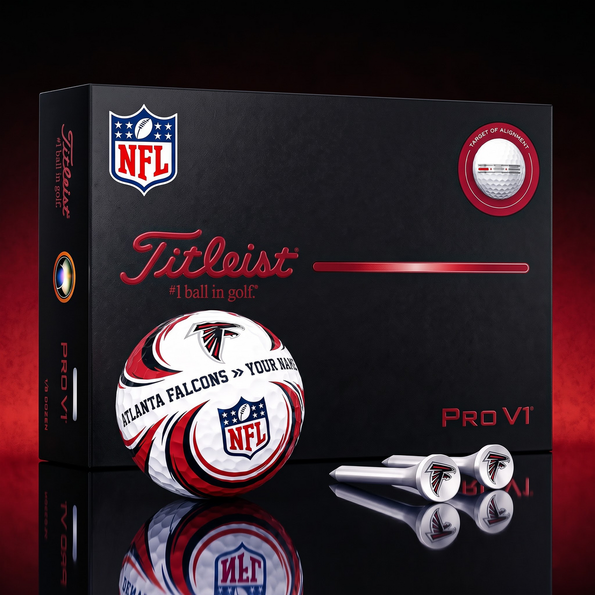 SIGNATURE NFL X AF DELUXE PERSONALIZED GOLF BALL LIMITED EDITION V3