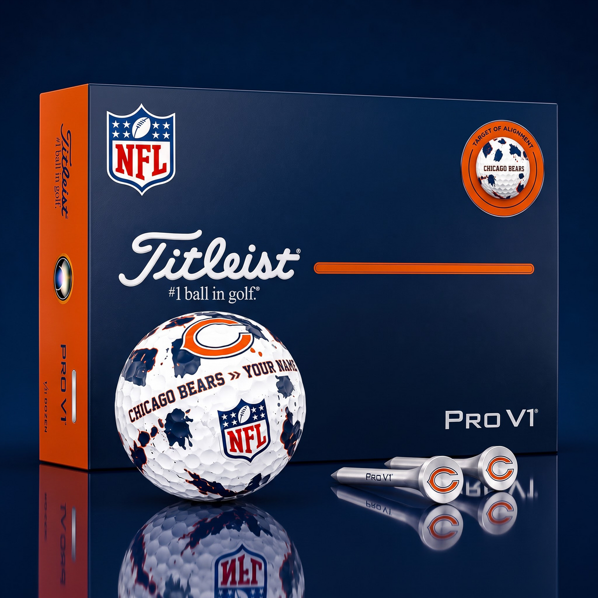 SIGNATURE NFL X CB DELUXE PERSONALIZED GOLF BALL LIMITED EDITION V2