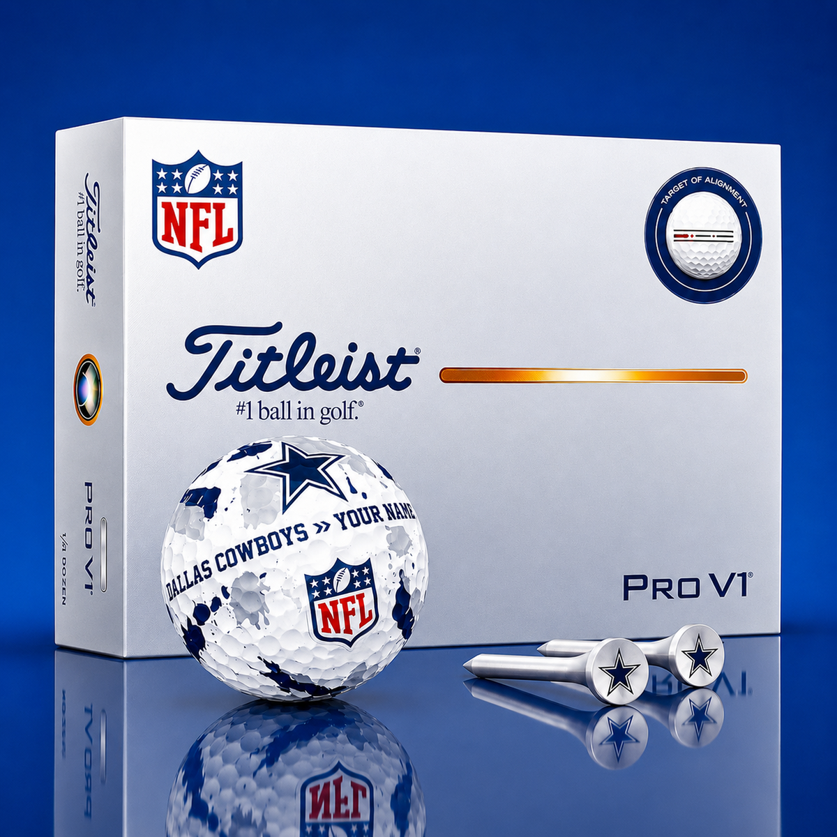 SIGNATURE NFL X DC DELUXE PERSONALIZED GOLF BALL LIMITED EDITION V2