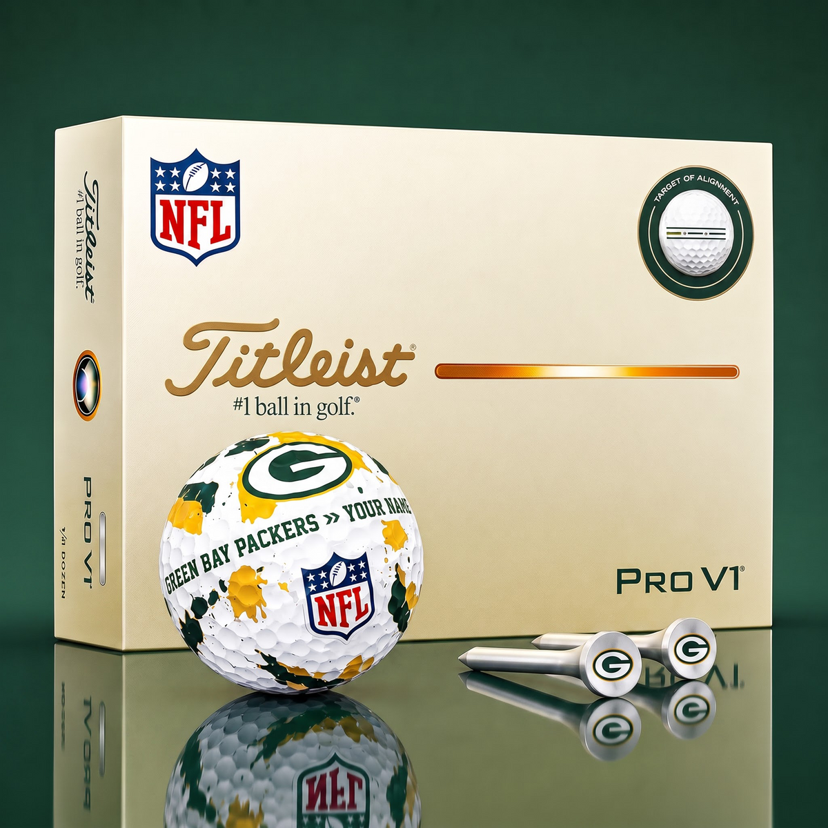 SIGNATURE NFL X GBP DELUXE PERSONALIZED GOLF BALL LIMITED EDITION V2