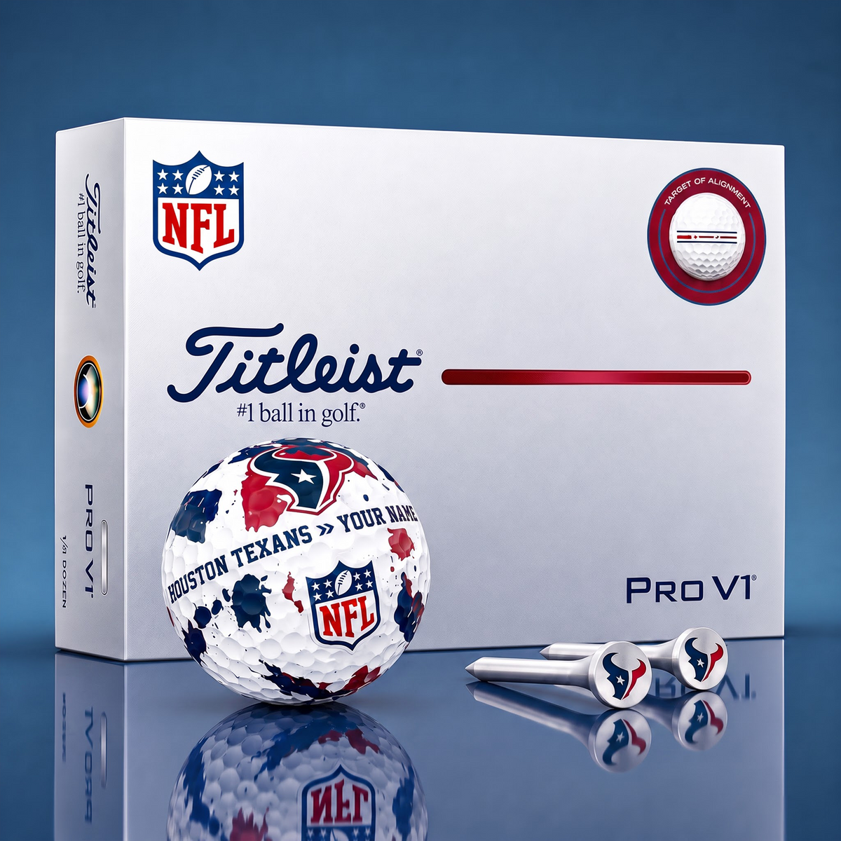 SIGNATURE NFL X HT DELUXE PERSONALIZED GOLF BALL LIMITED EDITION V2