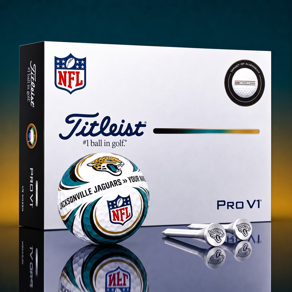SIGNATURE NFL X JJ DELUXE PERSONALIZED GOLF BALL LIMITED EDITION V3