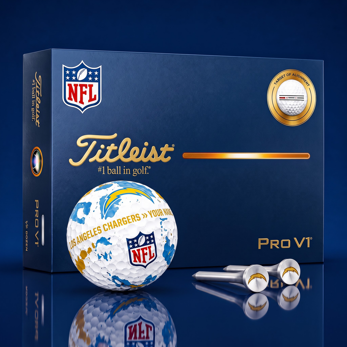 SIGNATURE NFL X LAC DELUXE PERSONALIZED GOLF BALL LIMITED EDITION V2