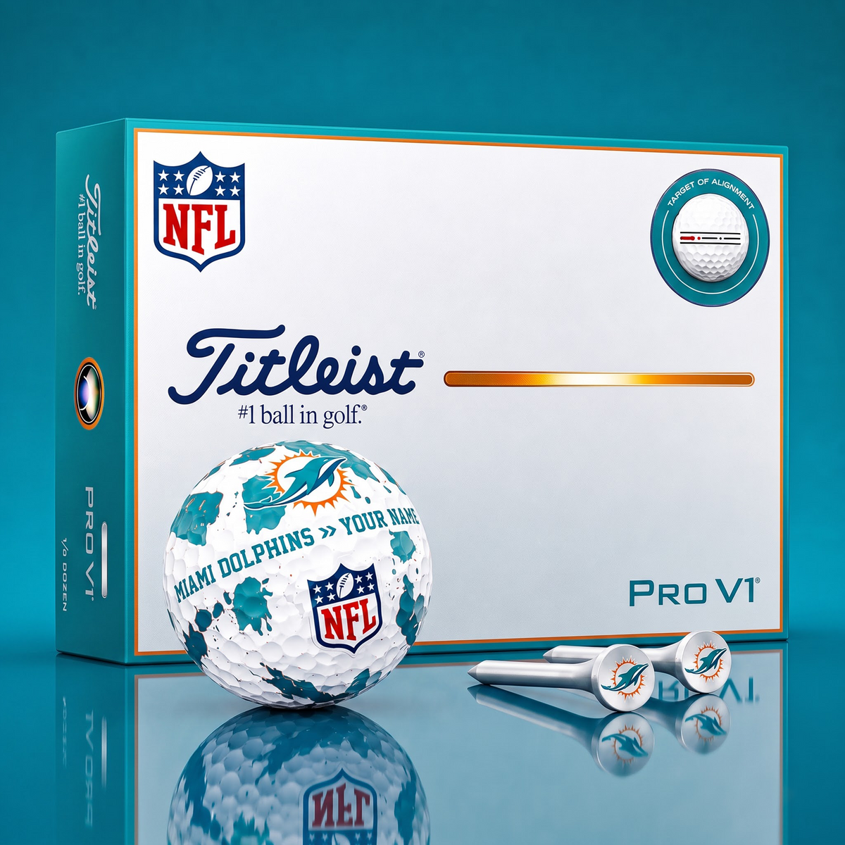 SIGNATURE NFL X MD DELUXE PERSONALIZED GOLF BALL LIMITED EDITION V2