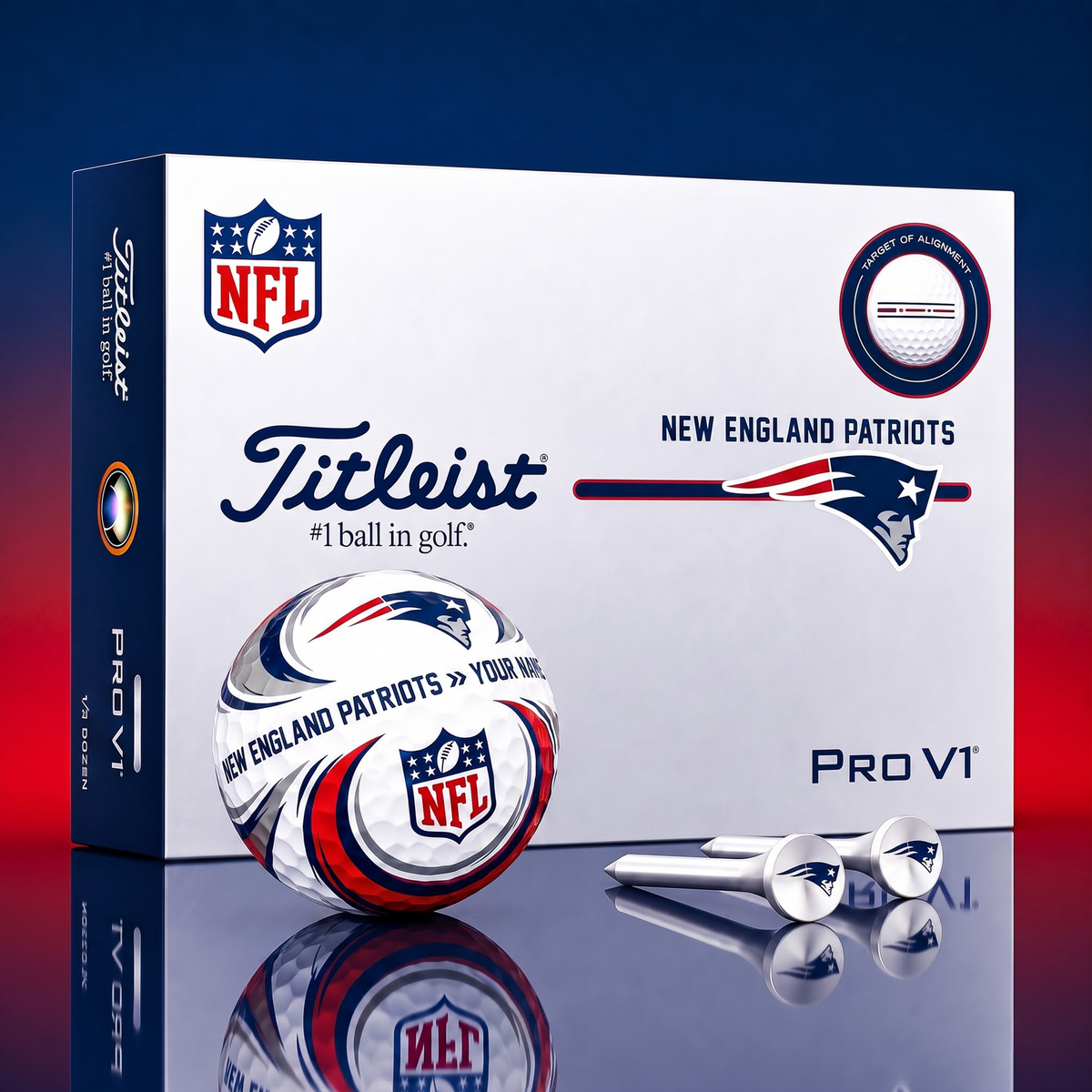SIGNATURE NFL X NEP DELUXE PERSONALIZED GOLF BALL LIMITED EDITION V3