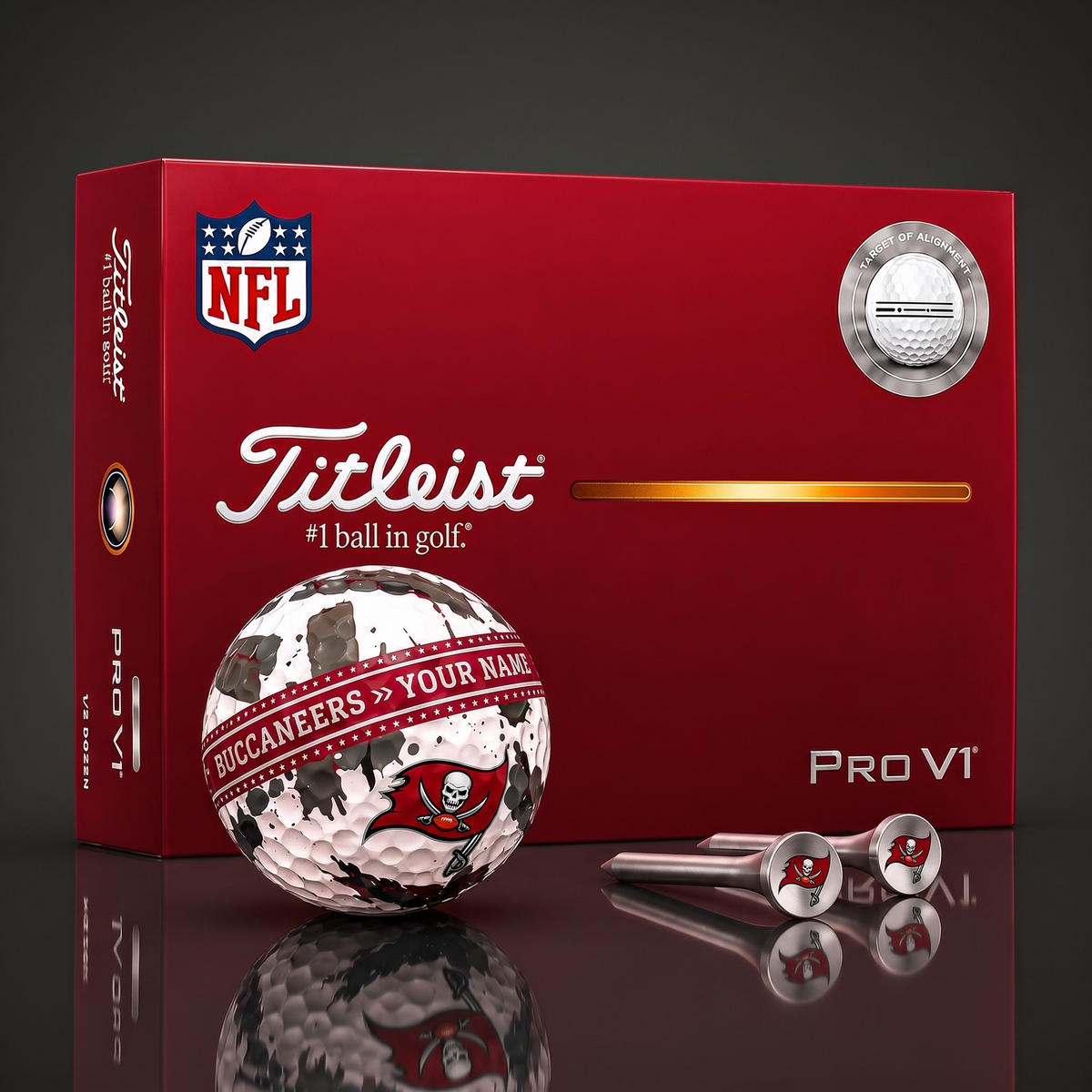 SIGNATURE NFL X TBB DELUXE PERSONALIZED GOLF BALL LIMITED EDITION