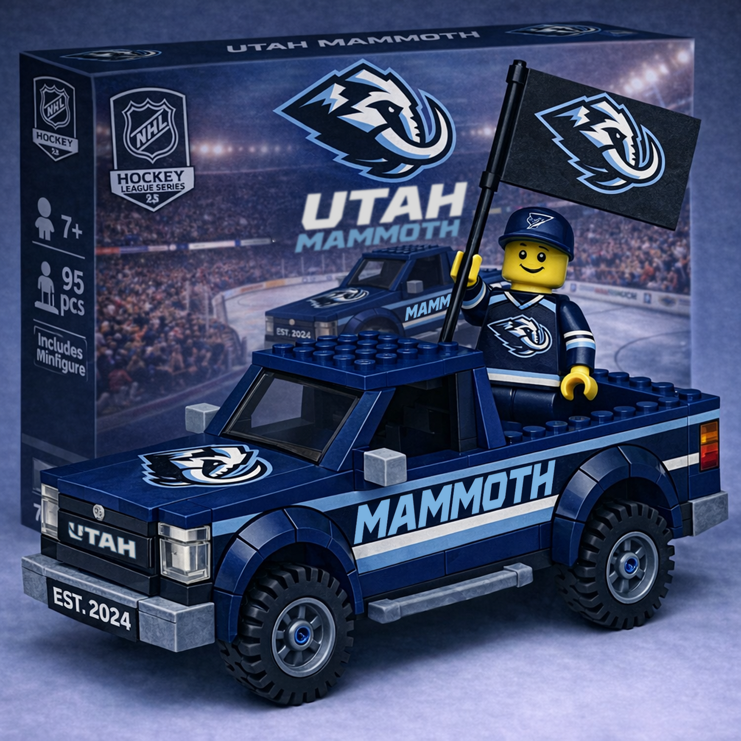 UTA x NHL Building Blocks Truck Toy Set V1 DatND DVT