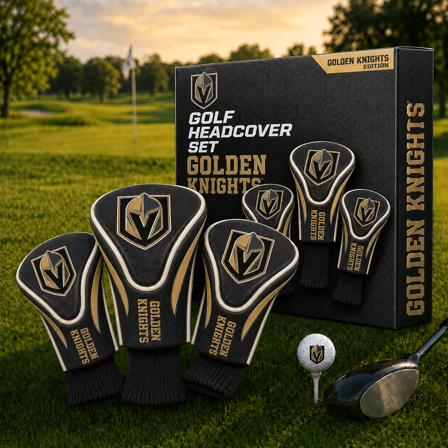 VGK Team Golf NHL 3-Pack Contour Sock Headcovers