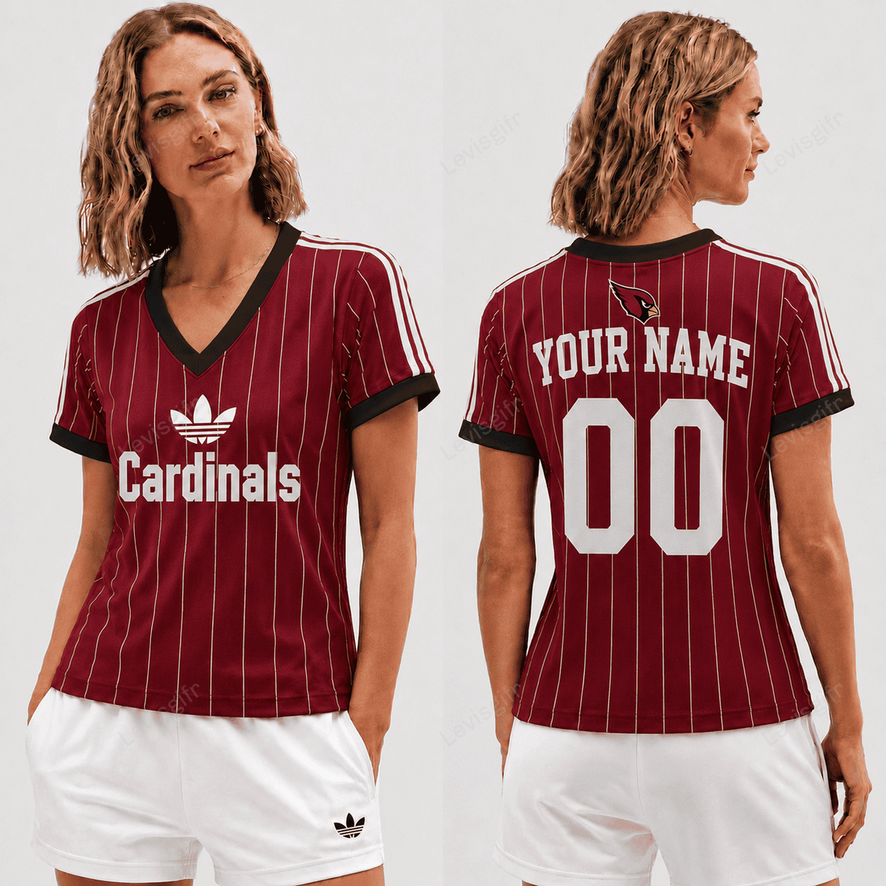 AC x NFL Premium Women V-neck Shirt Personalized Gift For Fan