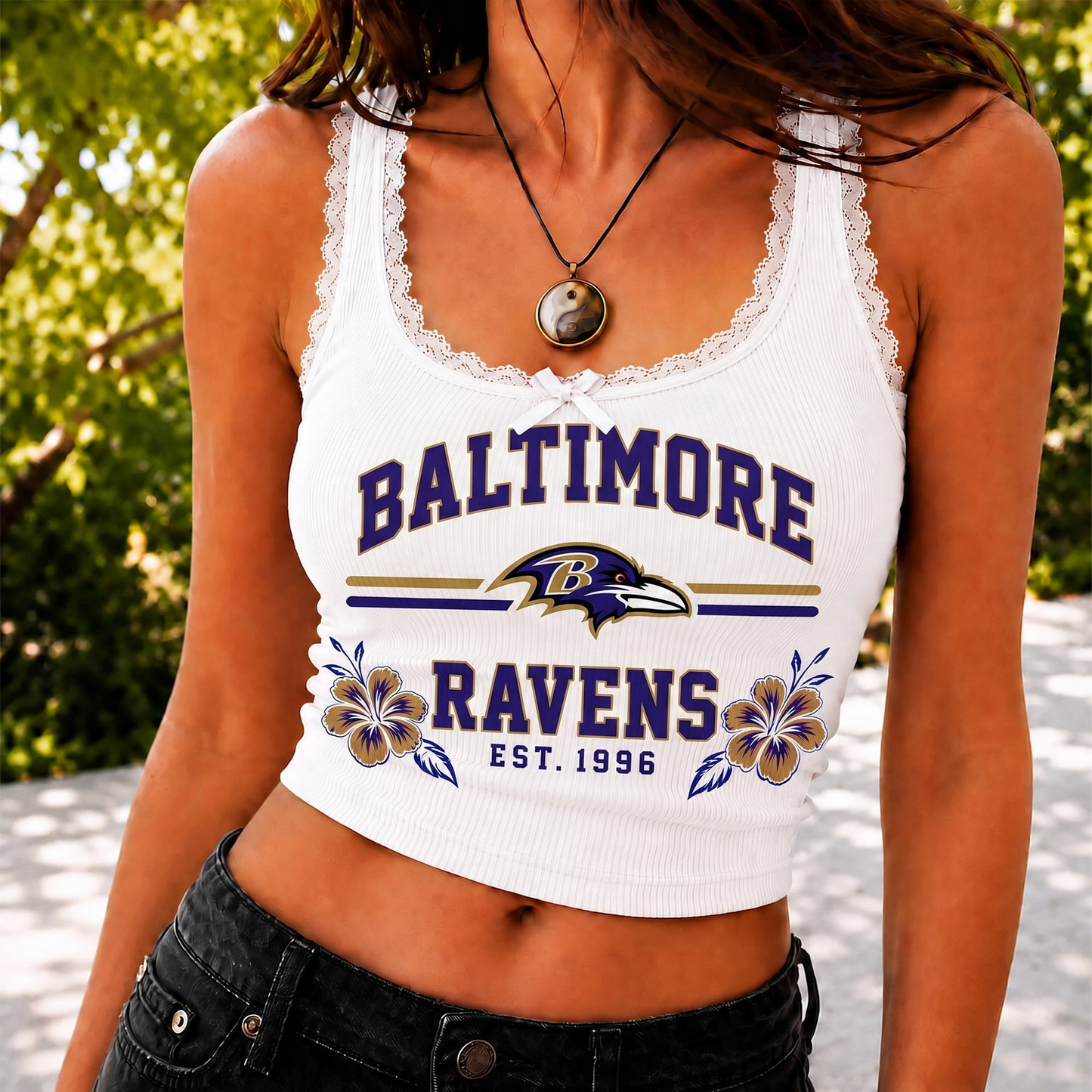 BAL x NFL Game Day Lace Tank Top Shirt