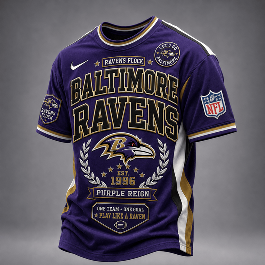 BAL x NFL Premium Classic Game Day Football T-Shirt