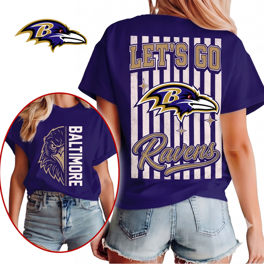 BAL x NFL Premium Victory Stripe 3D Shirt