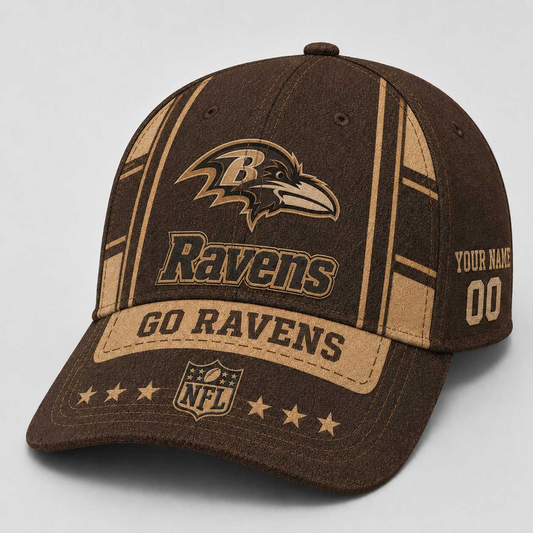 BAL x NFL Premium Vintage Leather Personalized Cap for Loyal Fans