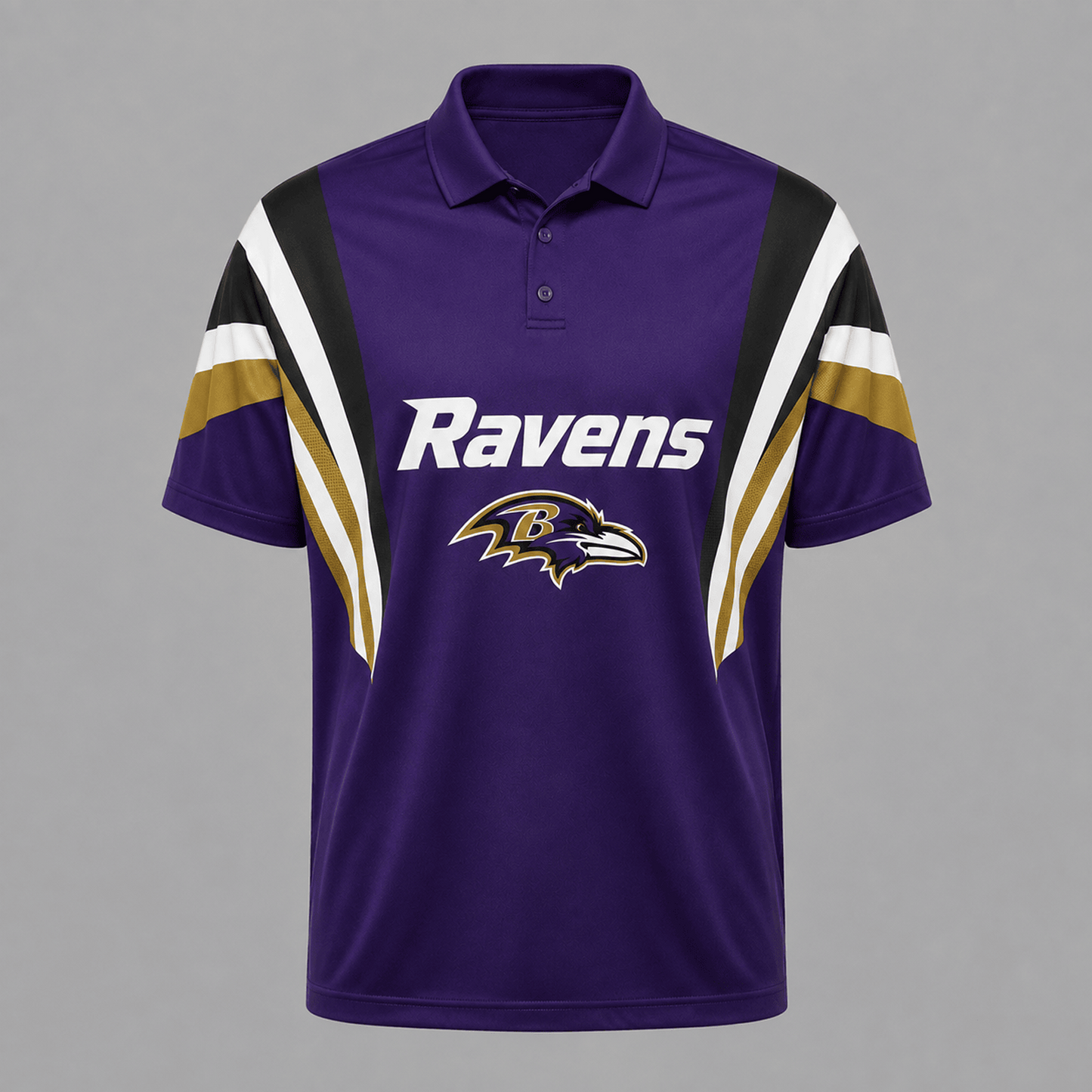 BAL x NFL Sleeve Collared Sports Polo Shirt