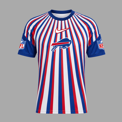 BB Premium NFL Men’s Athletic Vertical Stripe T-Shirt