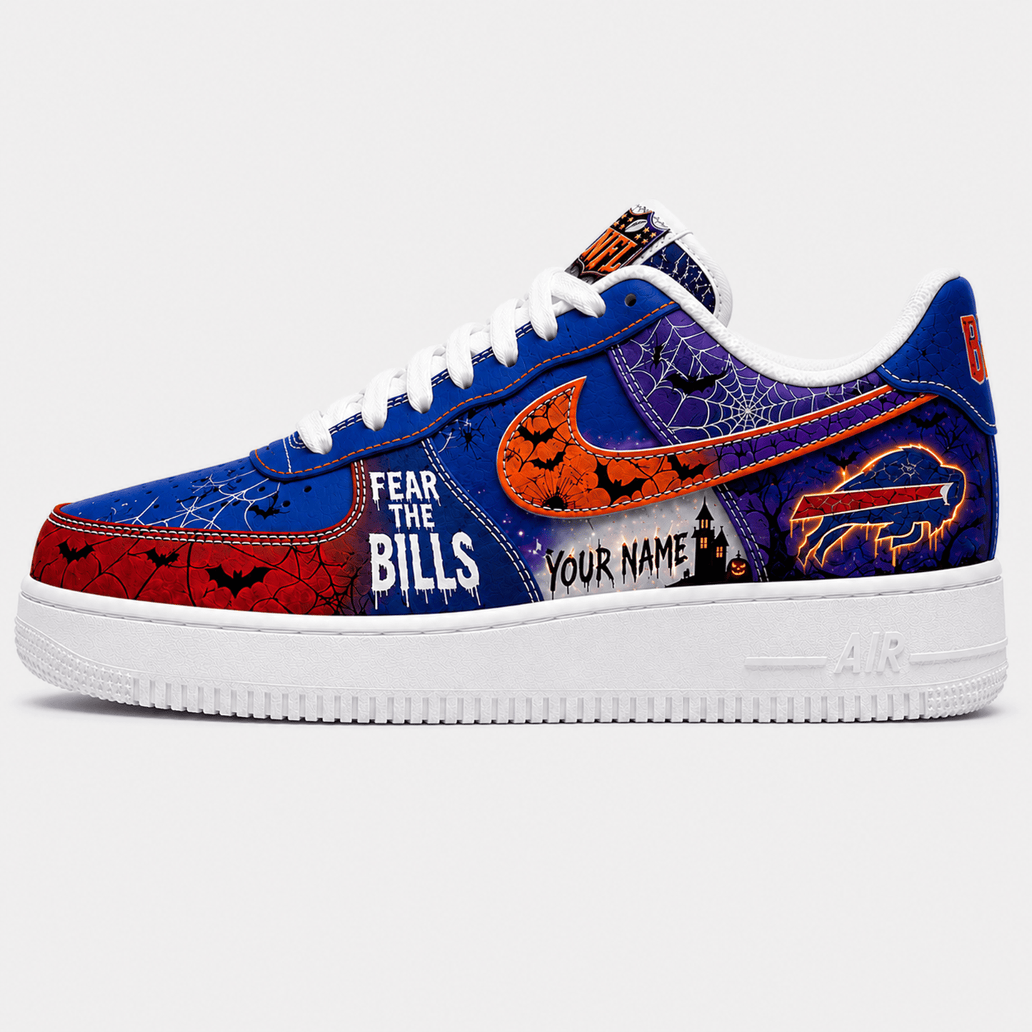 BB x Premium NFL Fear The Team Halloween AF1 Sneakers